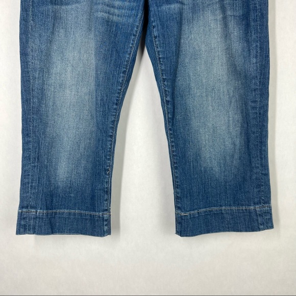 Seven7 Flat Front Women’s Denim Cropped Pants Size 12 - Picture 3 of 7